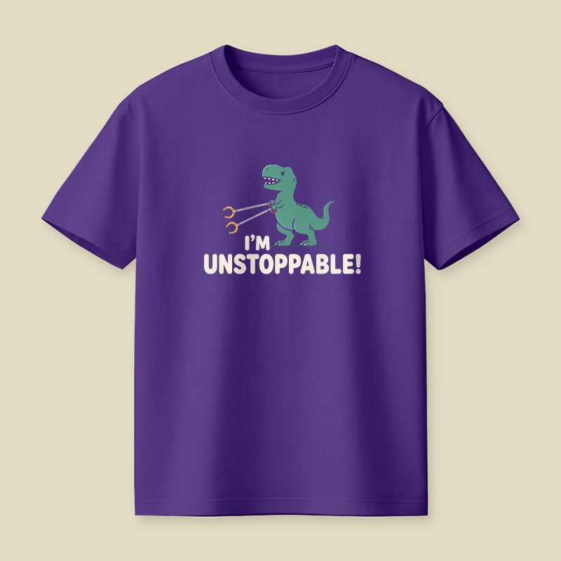 T-Rex Grabber Unstoppable Dinosaur Pun Playful T-Shirt