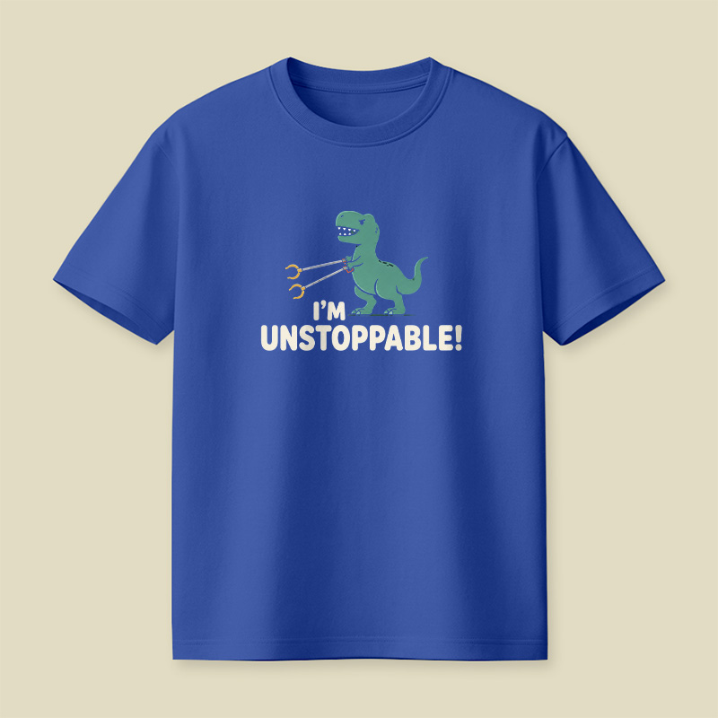 T-Rex Grabber Unstoppable Dinosaur Pun Playful T-Shirt