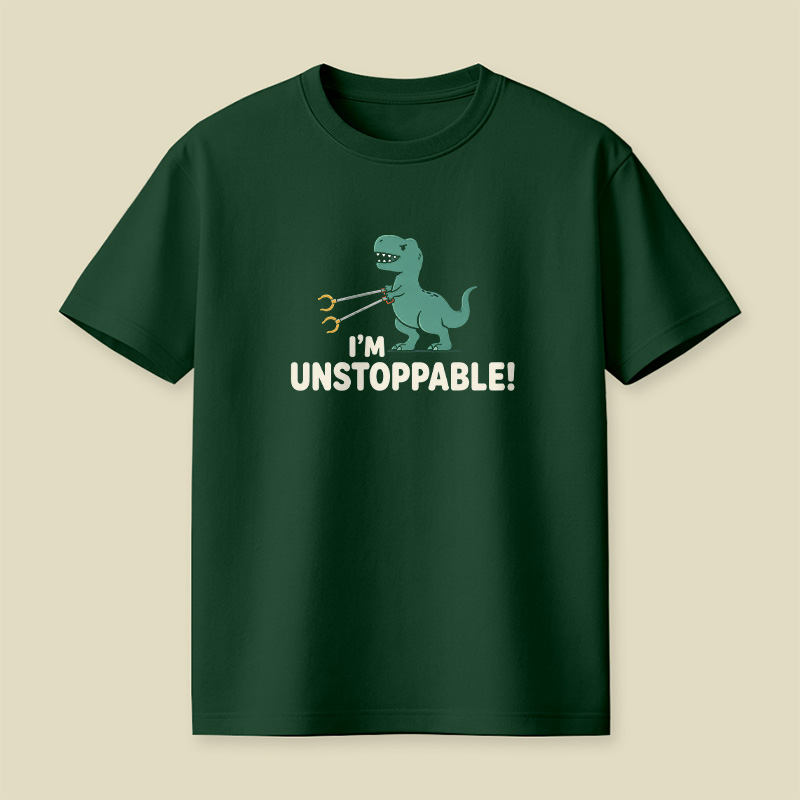 T-Rex Grabber Unstoppable Dinosaur Pun Playful T-Shirt