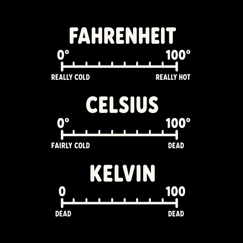 Temperature Scale Dead Science Pun Playful T-Shirt
