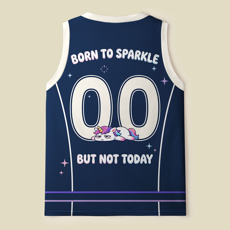 Born To Sparkle But Not Today Mesh Tank Top