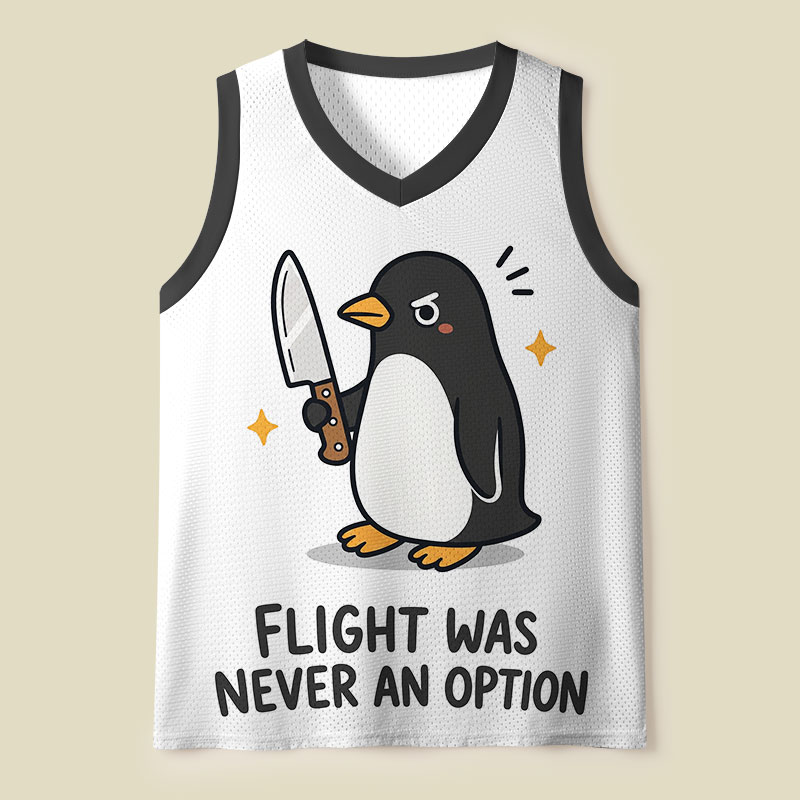 Flight was Never an Option Sarcastic Mesh Tank Top