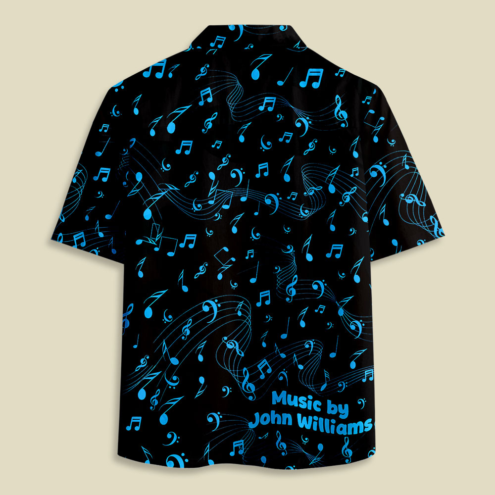 Space Fighter Starship Tropical Button Up Pocket Shirt