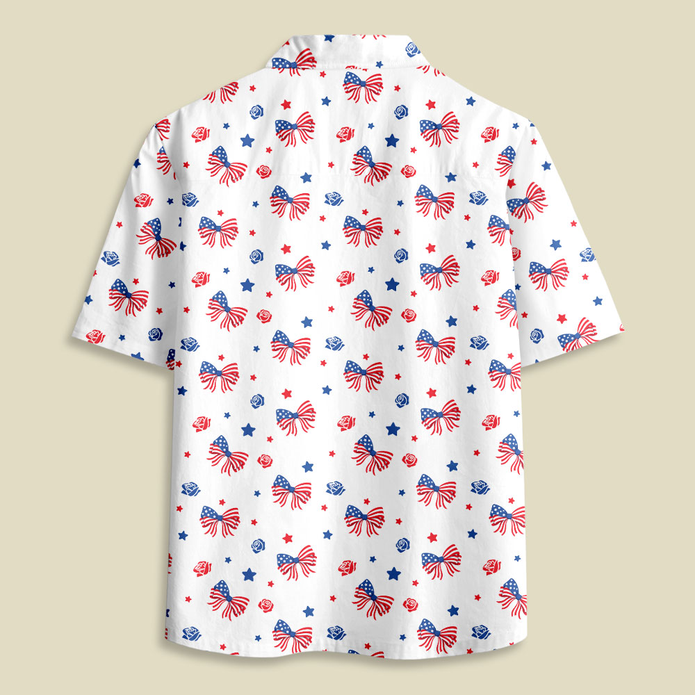 American Bow Button Up Pocket Shirt