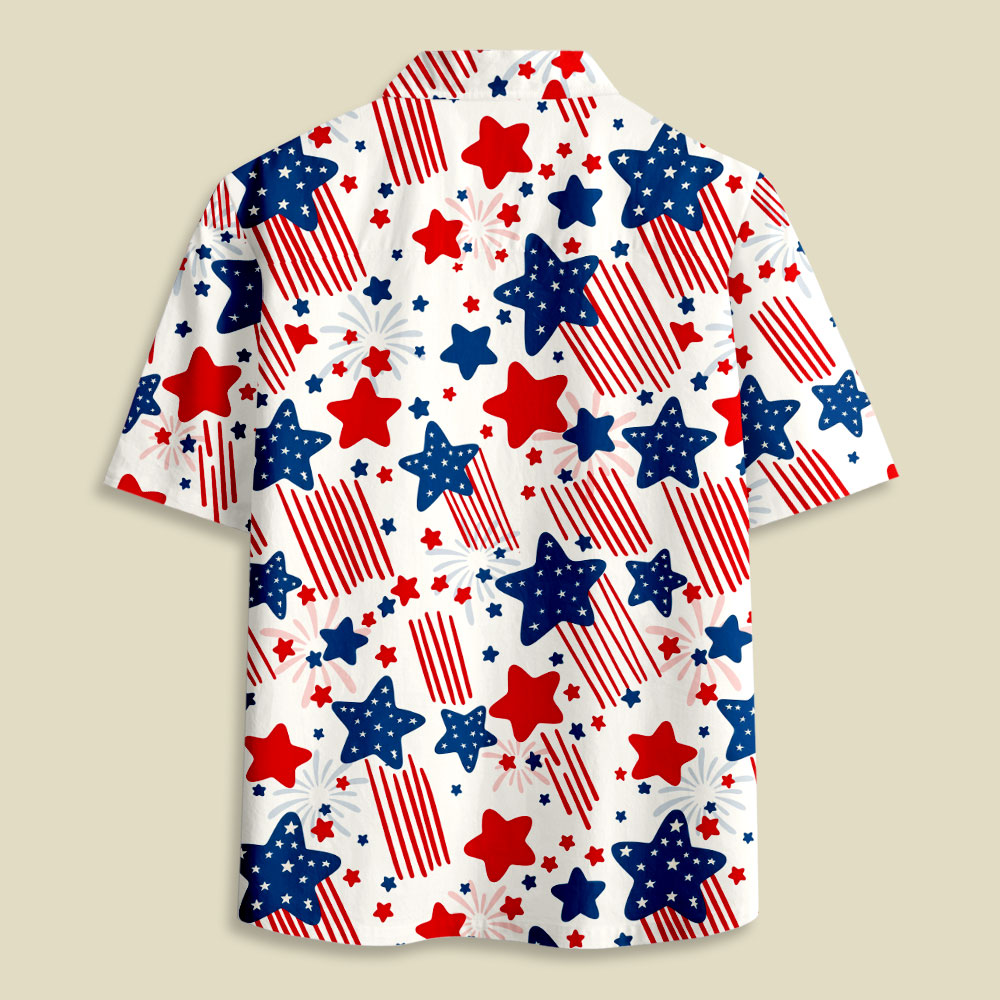Star-Spangled Sparkler Button Up Pocket Shirt