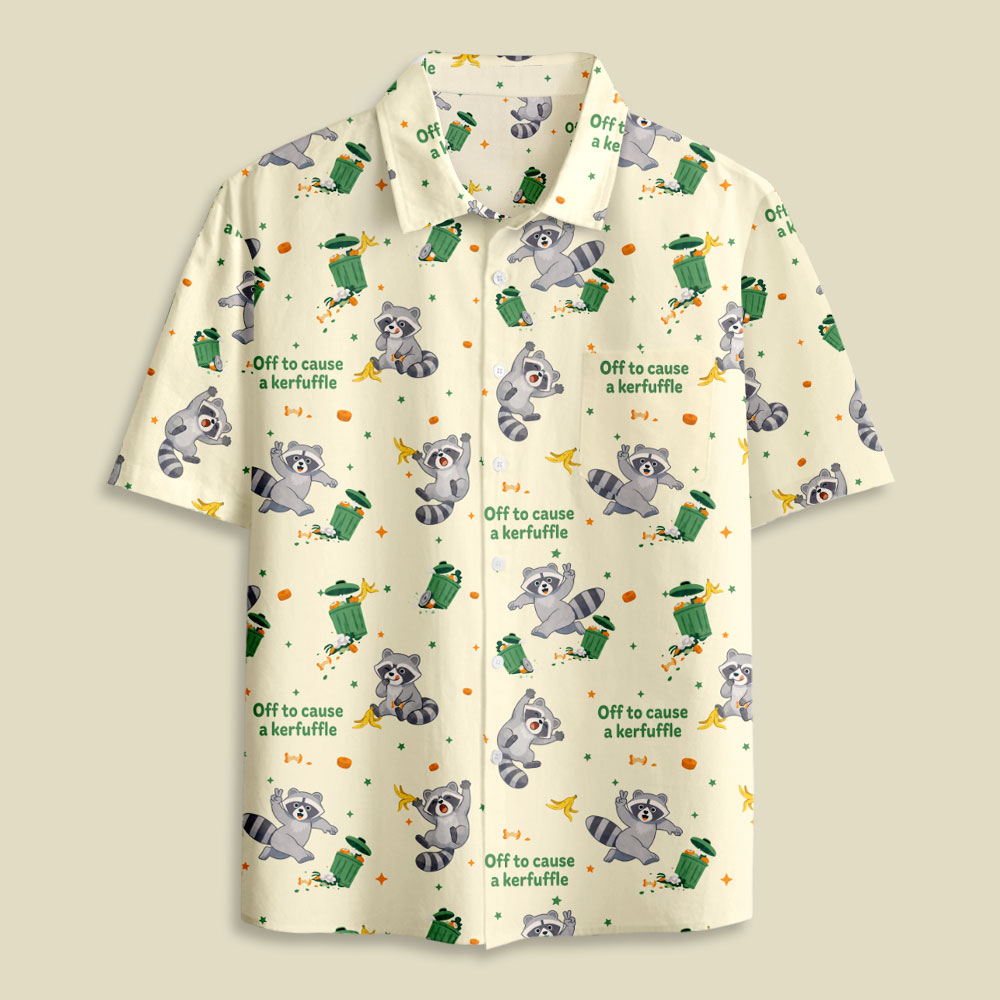 Off To Cause A Kerfuffle Button Up Pocket Shirt