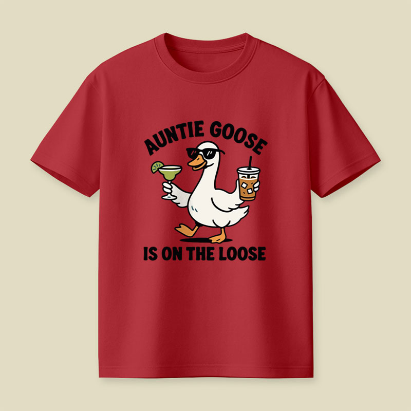 Auntie Goose Is On The Loose Playful T-Shirt