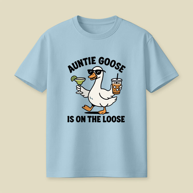 Auntie Goose Is On The Loose Playful T-Shirt