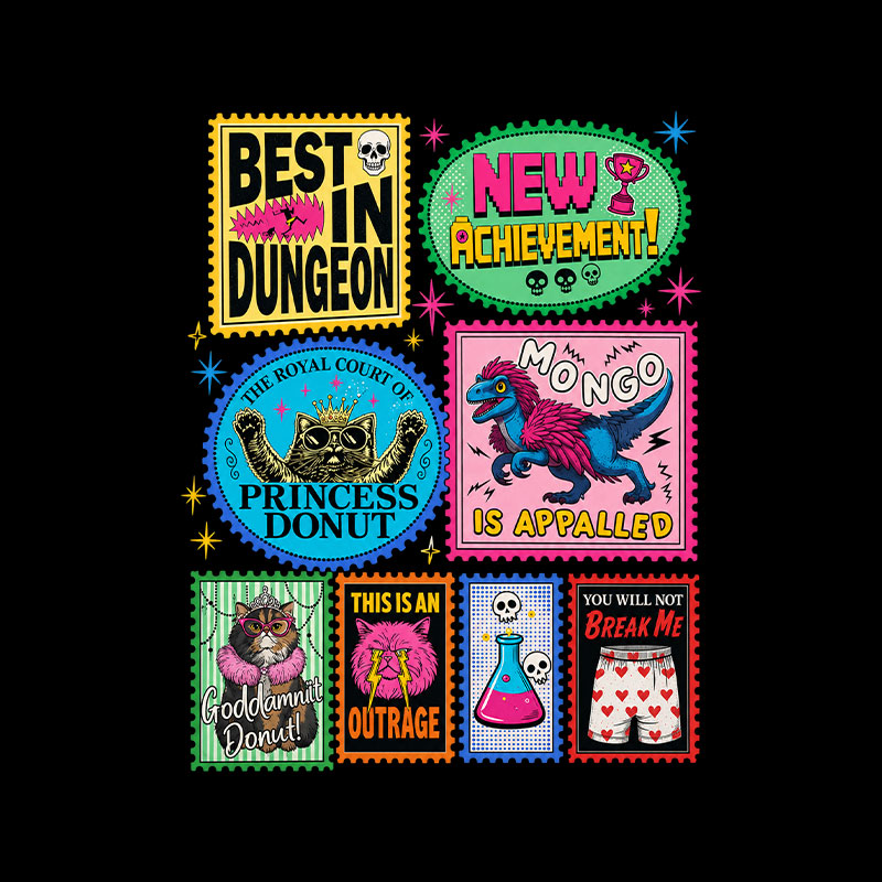 Dungeon Crawler Carl Stamps Playful T-Shirt
