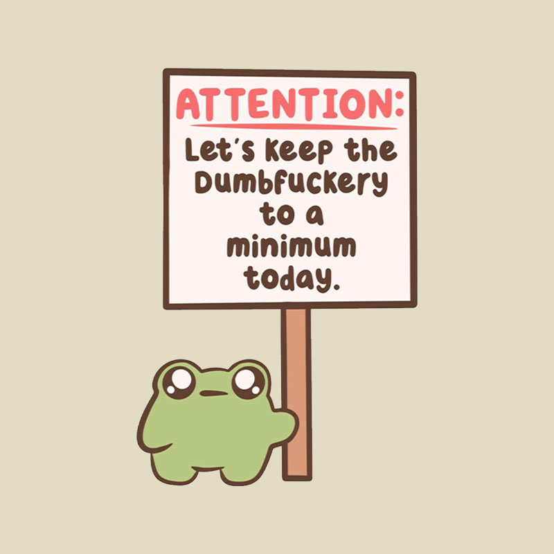 Lets Keep The Dumbfuckery To A Minimum Playful T-Shirt