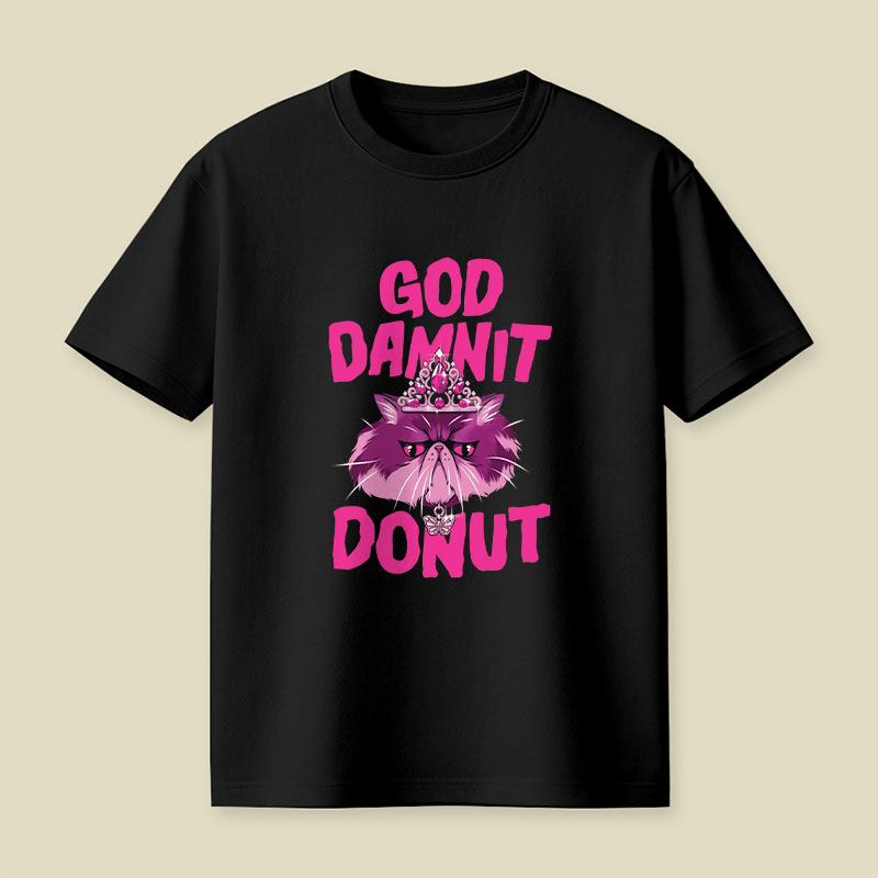 Donut Cat Playful T-Shirt