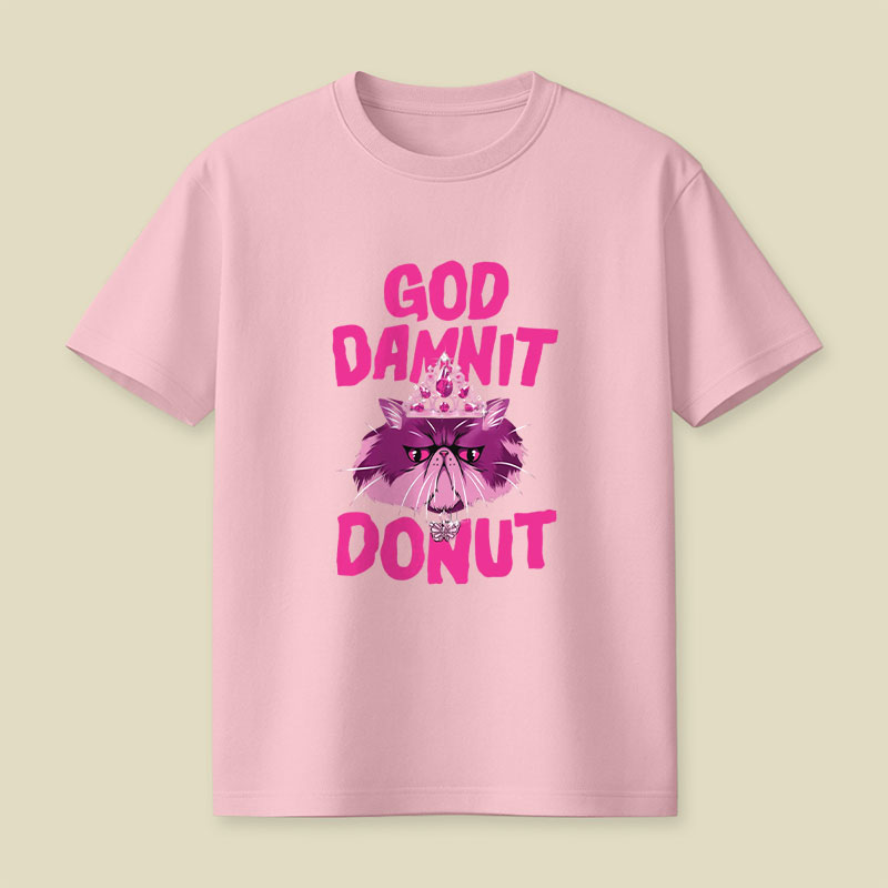 Donut Cat Playful T-Shirt