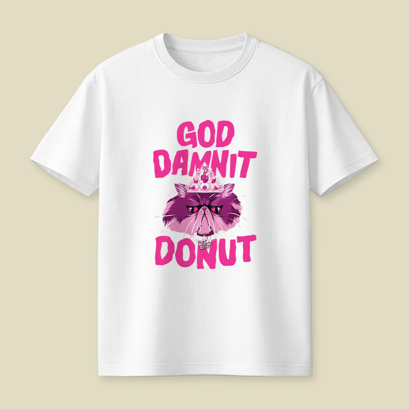 Donut Cat Playful T-Shirt