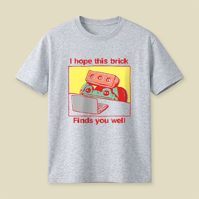 I Hope This Brick Finds You Well Playful T-Shirt