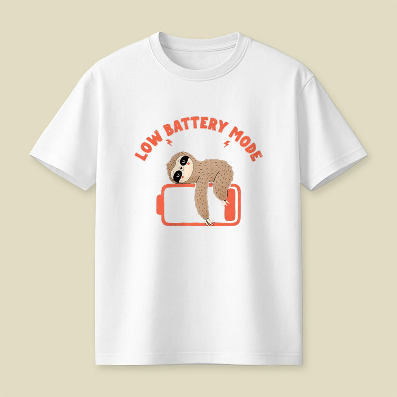 Low Battery Mode Playful T-Shirt