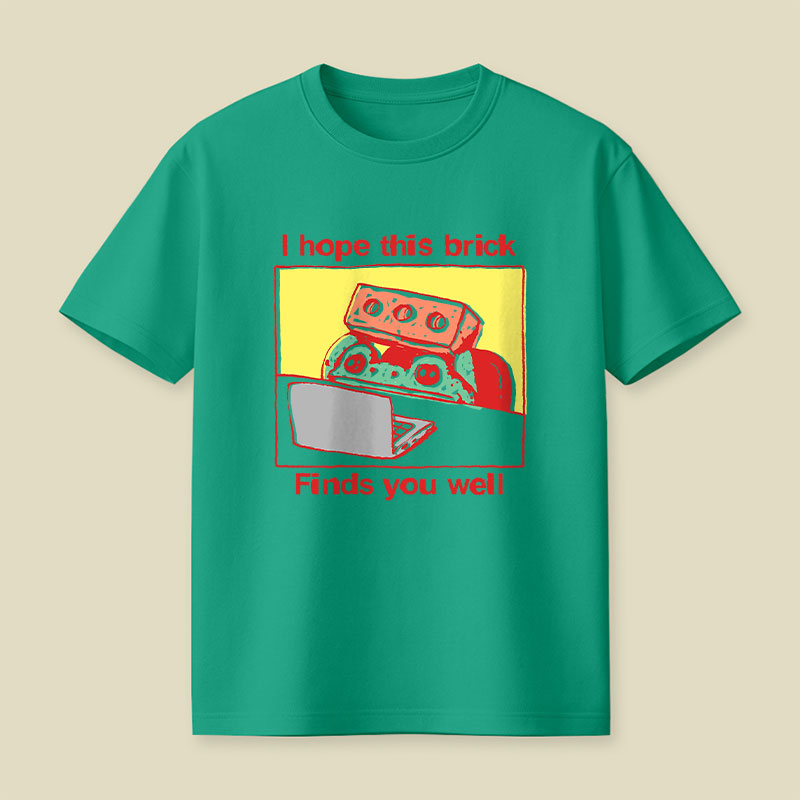 I Hope This Brick Finds You Well Playful T-Shirt