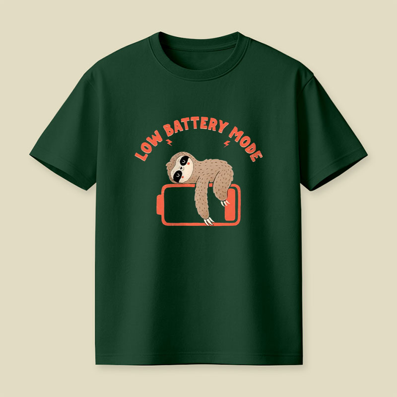 Low Battery Mode Playful T-Shirt