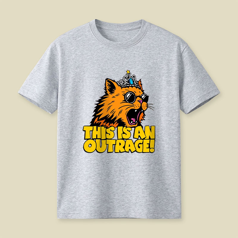 This is an Outrage Cat Playful T-Shirt
