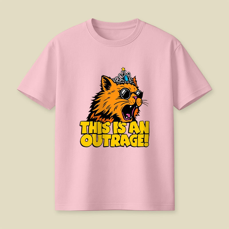 This is an Outrage Cat Playful T-Shirt
