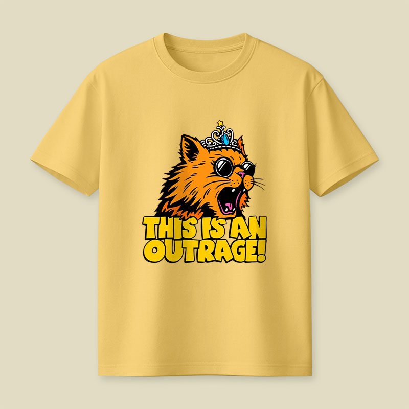 This is an Outrage Cat Playful T-Shirt