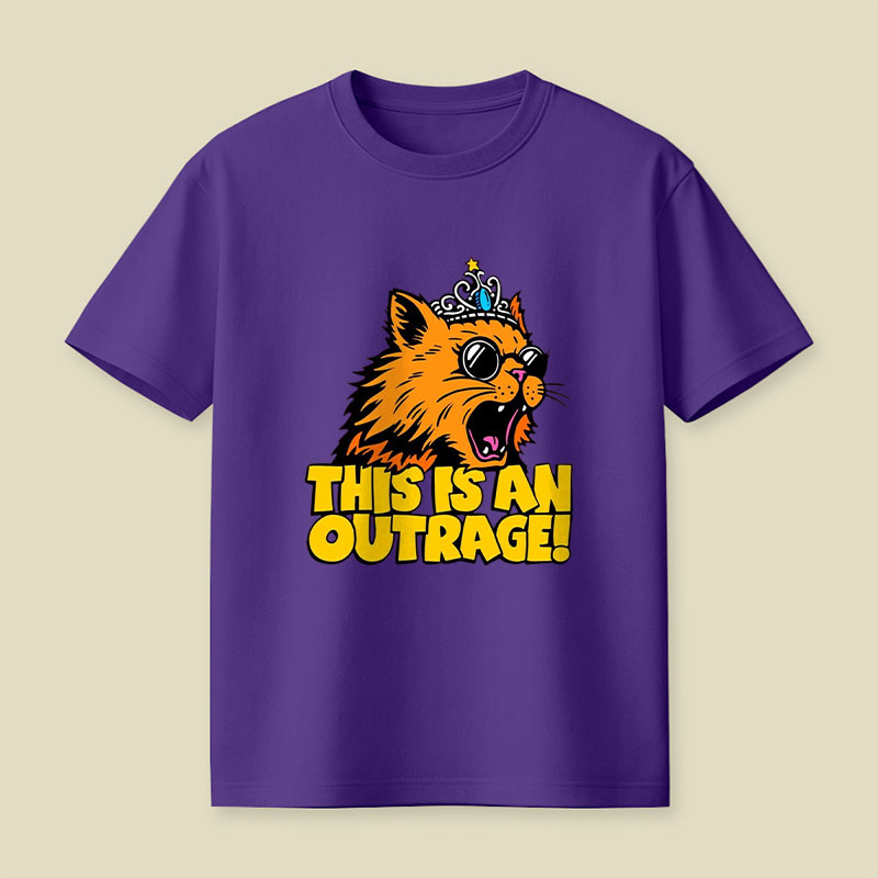 This is an Outrage Cat Playful T-Shirt