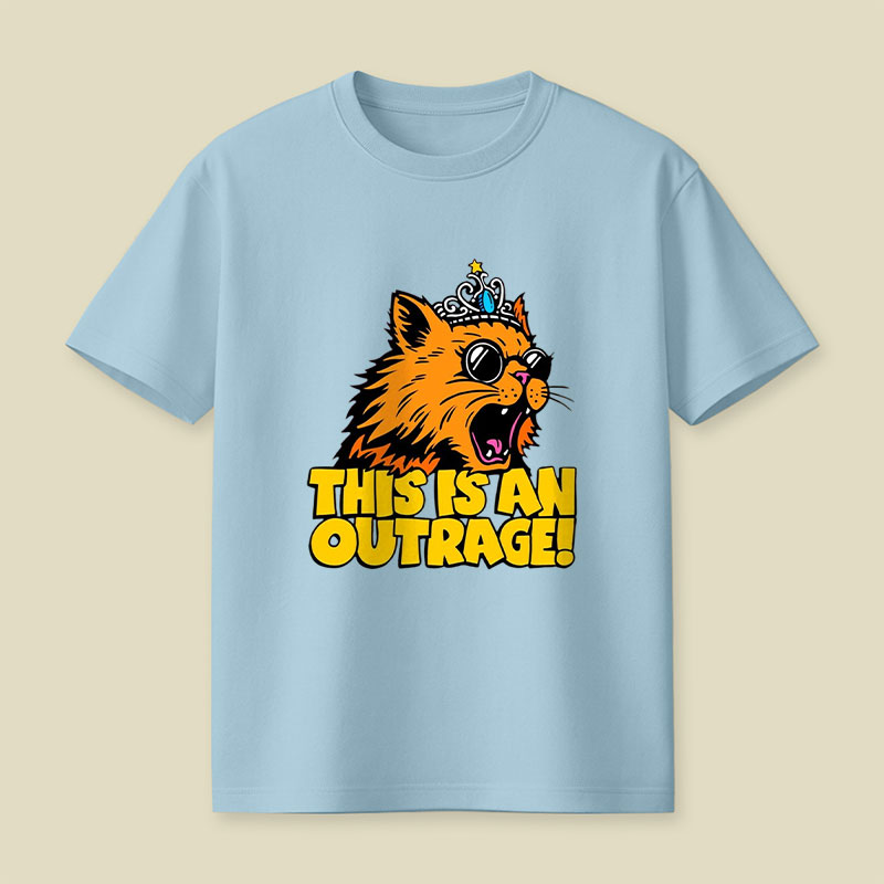This is an Outrage Cat Playful T-Shirt