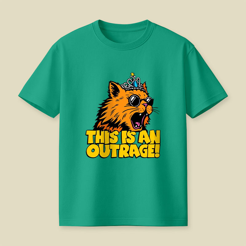 This is an Outrage Cat Playful T-Shirt