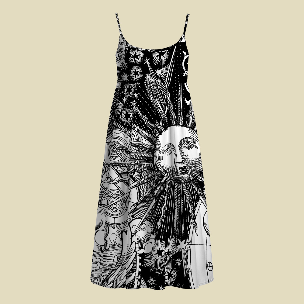 2001 Science Camisole Midi Dress