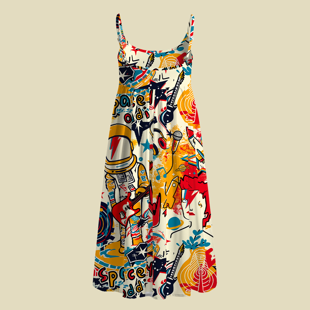 Space Oddity Camisole Midi Dress