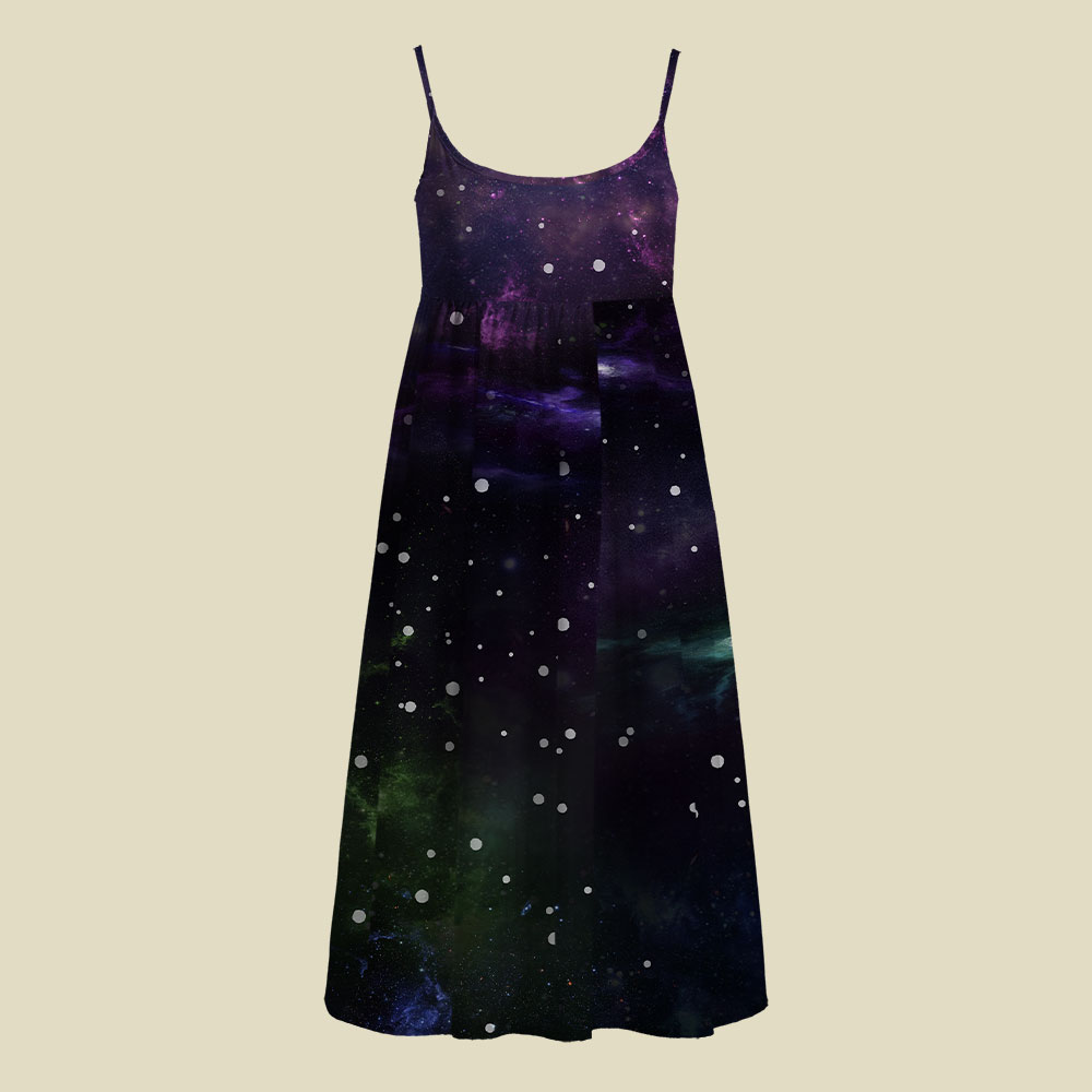 Beautiful Nebula Outer Space Camisole Midi Dress