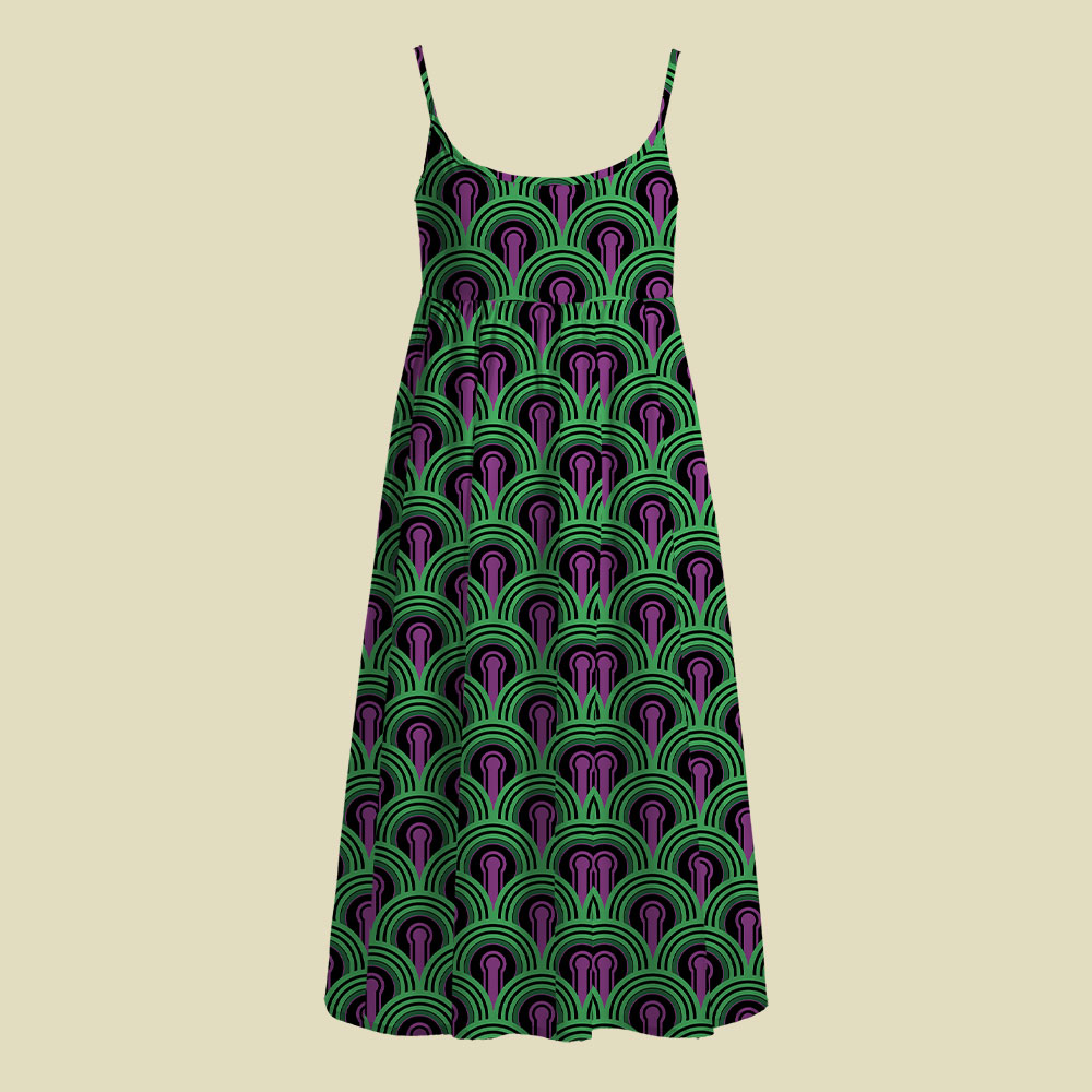 Shining Camisole Midi Dress