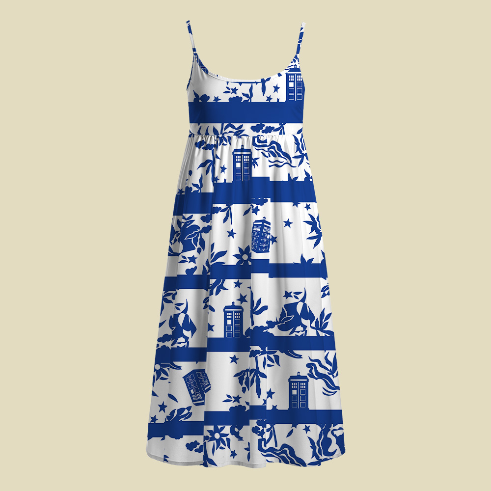 Blue Willow Tardis Doctor Who Camisole Midi Dress