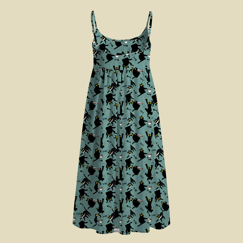 Naughty Kitten Camisole Midi Dress