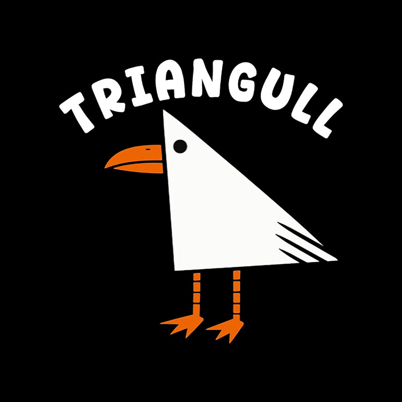 Triangull Funny Playful T-Shirt