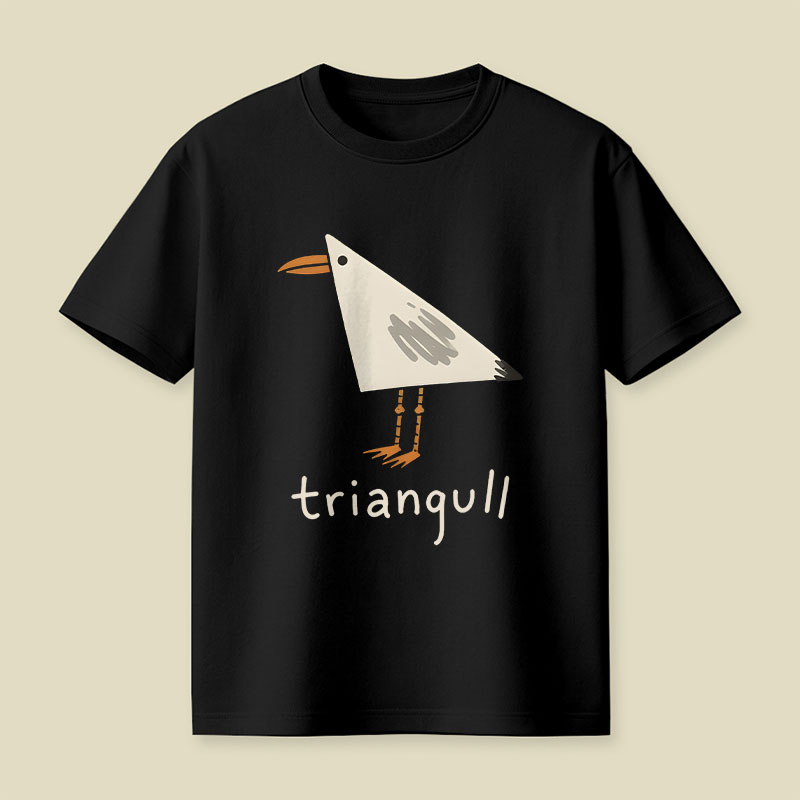 Triangull Funny Cute Pun Playful T-Shirt