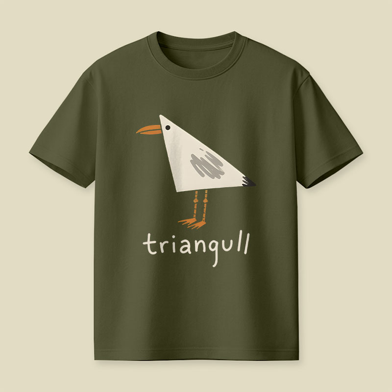 Triangull Funny Cute Pun Playful T-Shirt