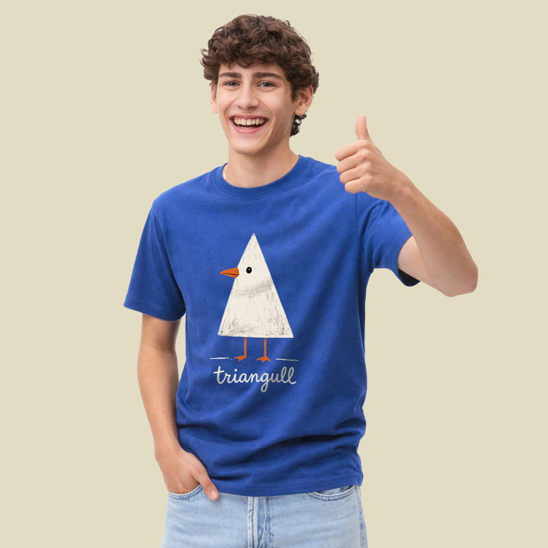 Triangull Triangle Seagull Bird Pun Playful T-Shirt