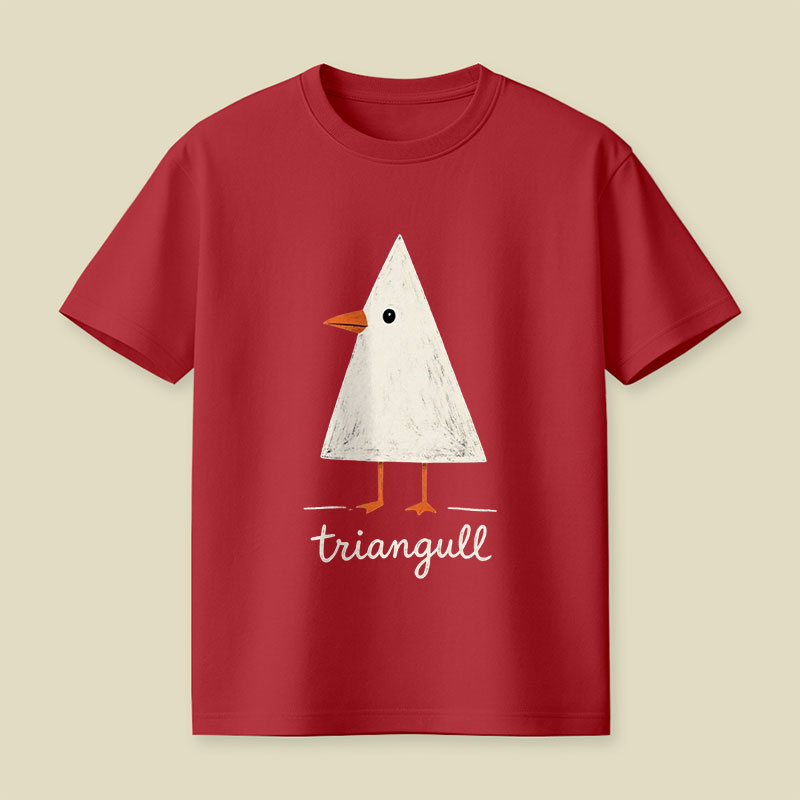Triangull Triangle Seagull Bird Pun Playful T-Shirt