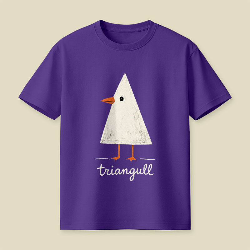 Triangull Triangle Seagull Bird Pun Playful T-Shirt