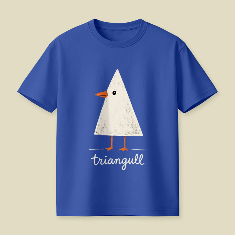 Triangull Triangle Seagull Bird Pun Playful T-Shirt