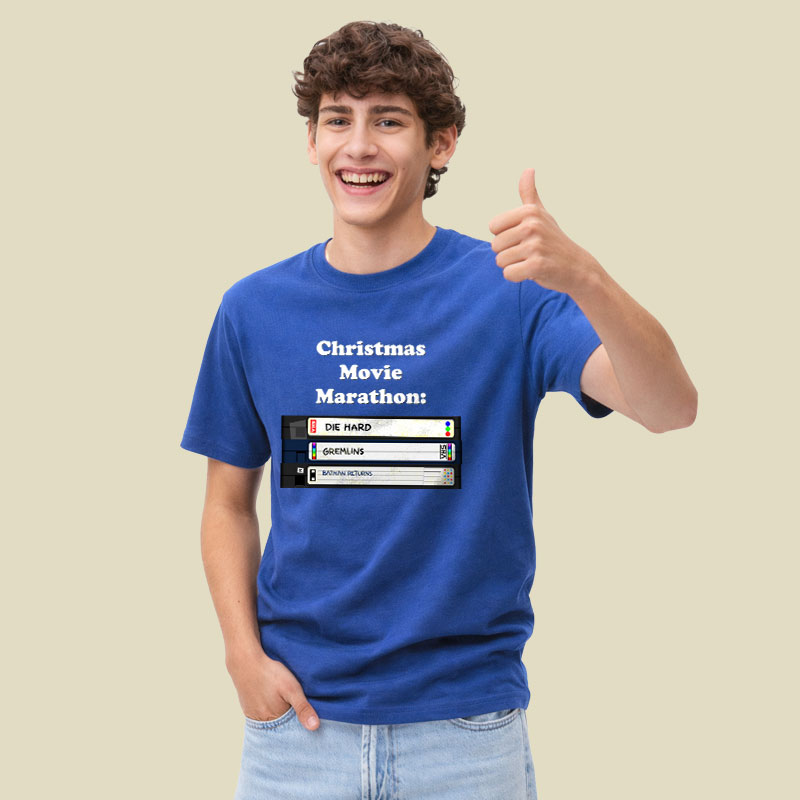 Christmas Movie Marathon Playful T-Shirt