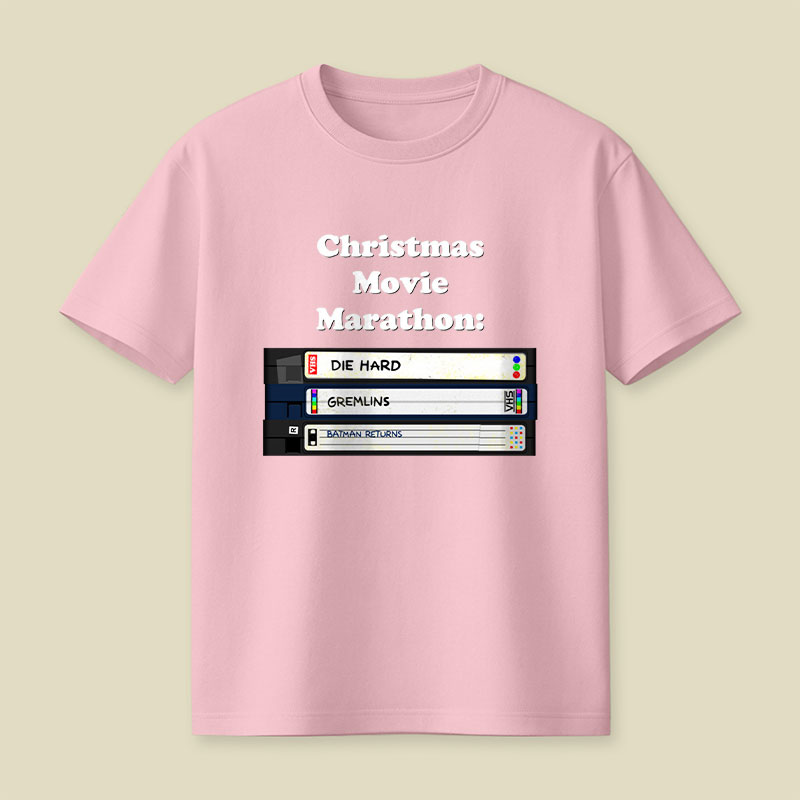 Christmas Movie Marathon Playful T-Shirt