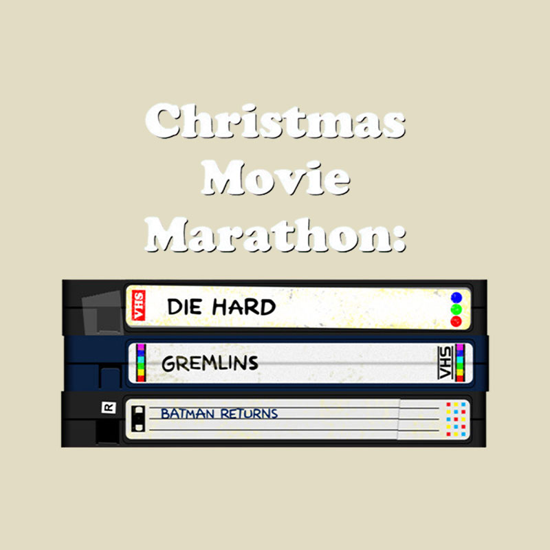 Christmas Movie Marathon Playful T-Shirt