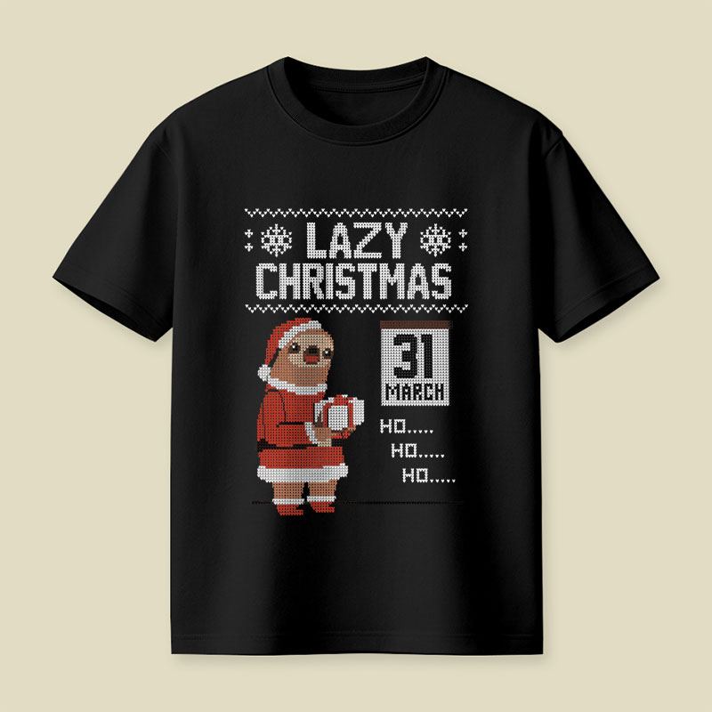 Lazy Christmas Playful T-Shirt