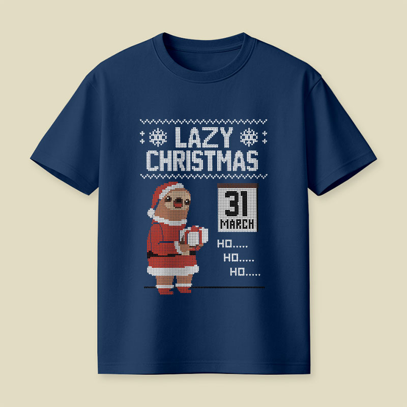 Lazy Christmas Playful T-Shirt