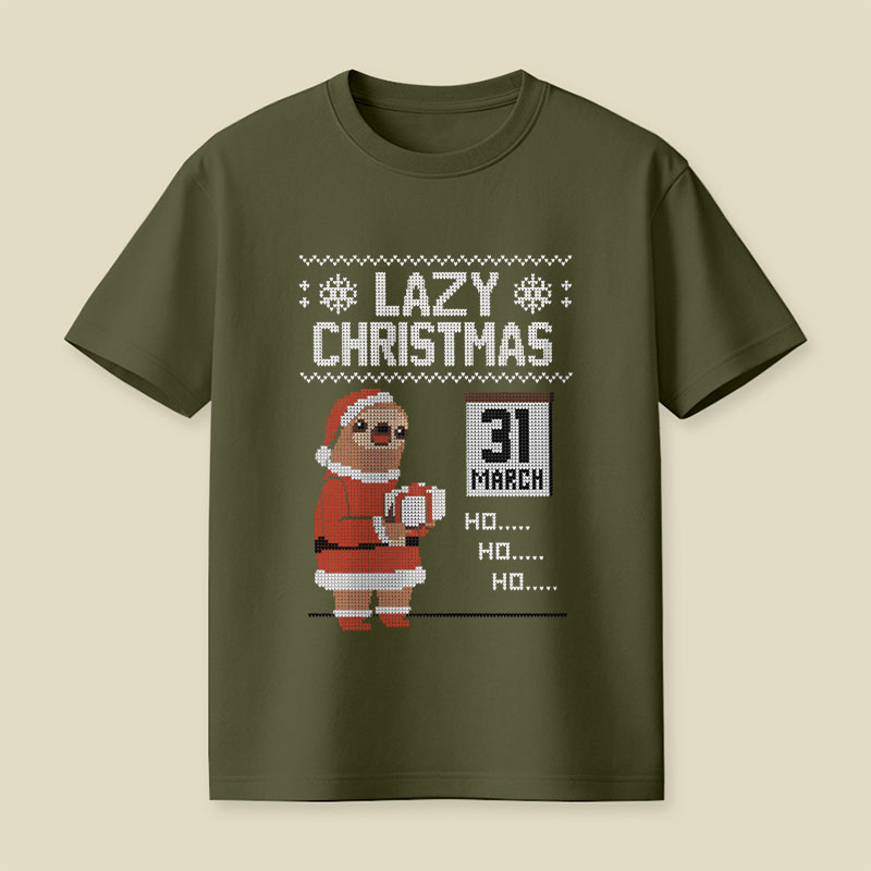 Lazy Christmas Playful T-Shirt