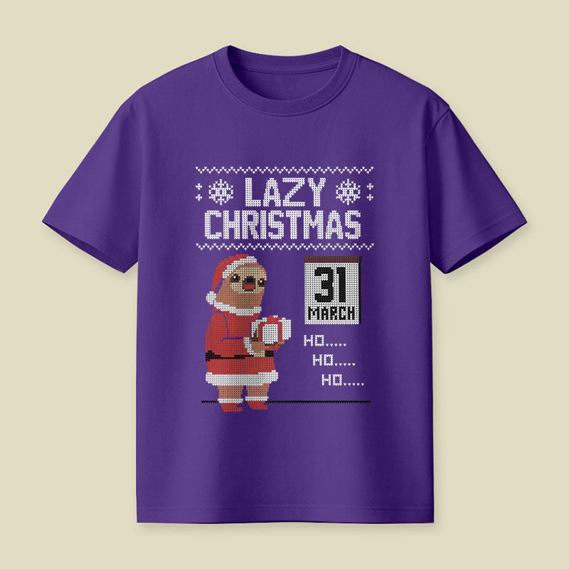 Lazy Christmas Playful T-Shirt