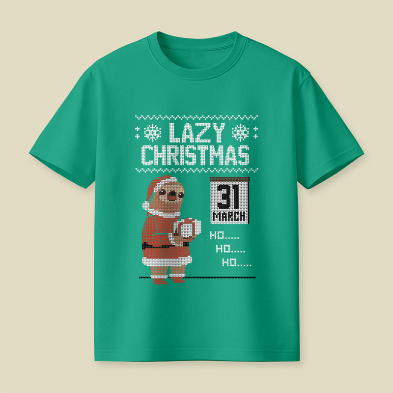 Lazy Christmas Playful T-Shirt