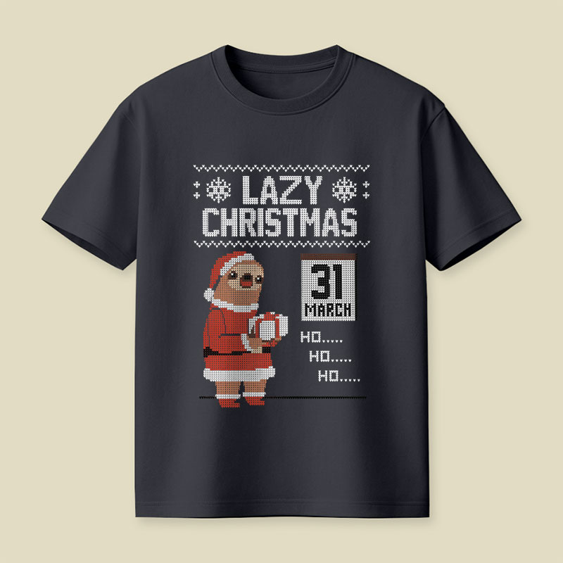 Lazy Christmas Playful T-Shirt