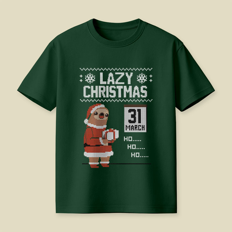 Lazy Christmas Playful T-Shirt
